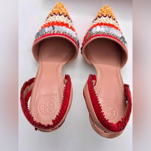 Tory Burch ISLE 105MM SLINGBACK EMBELLISHMENT/SUEDE/NAPPA NATURAL
VACHETTA 7 - Picture 3 of 11